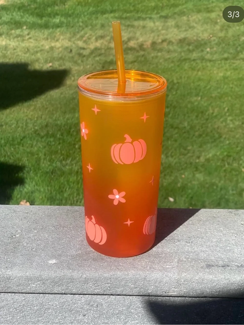 Ombré Pumpkin Tumbler – Fall Edition